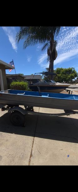 14 foot aluminum boat and trailer