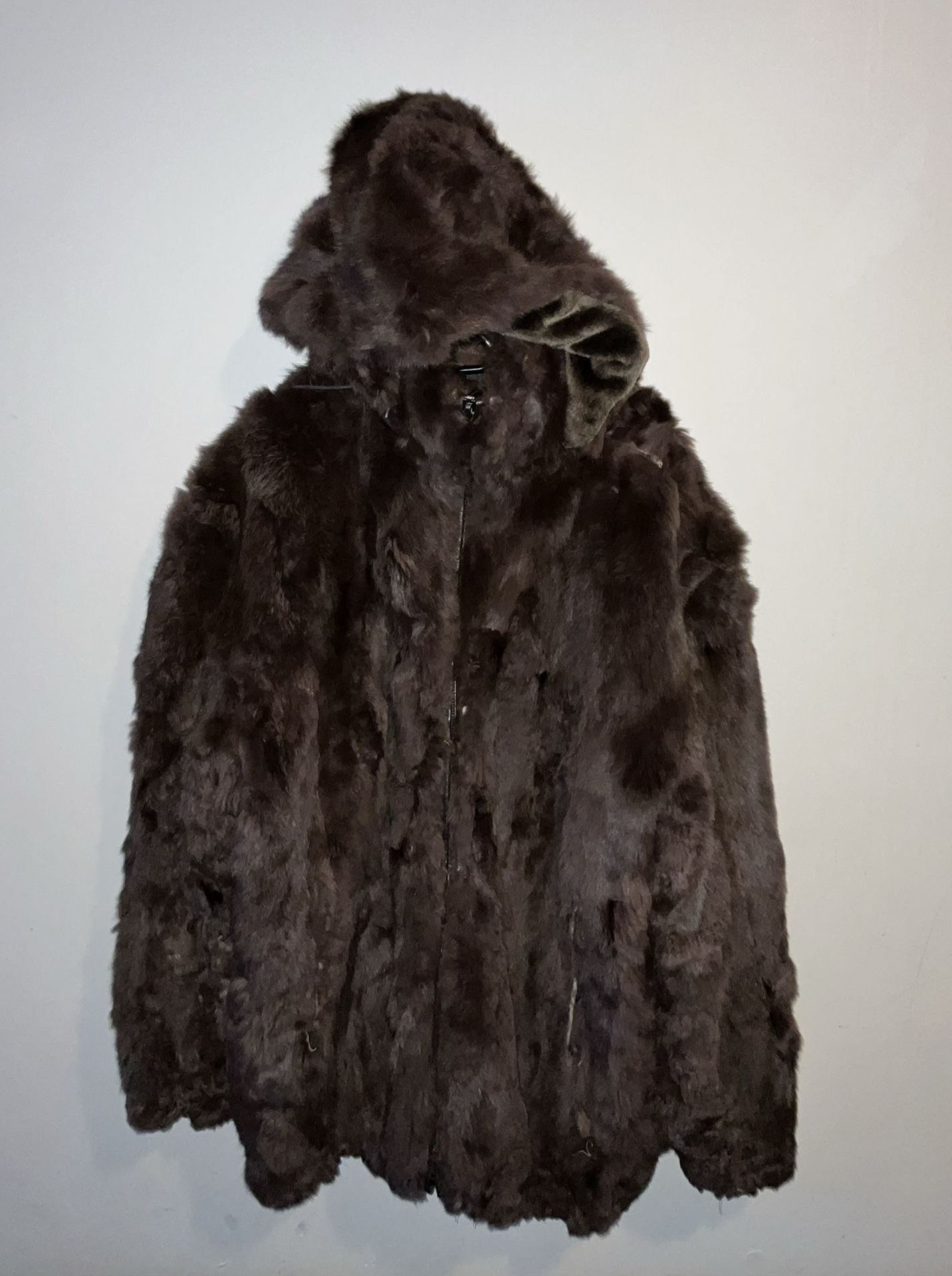 Sergio Benini Brown Rabbit Fun Coat