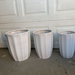 Ceramic Pot Indoor  Outdoor 18 Pulgadas +16+15 Pulgadas 🌻🍉🎍🌳🌿☘️🍀