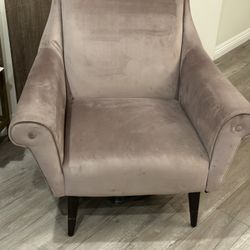 Velvet Armchairs Dusty Pink 