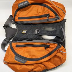 RUFFWEAR Approach Dog Backpack - day hiking overnight pack MED NEW Orange Grey