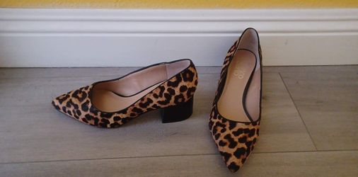 Franco SARTO Leopard Print Heels/shoes 6.5 Women's