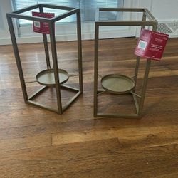 2 - Large Candle Holders $15 Each