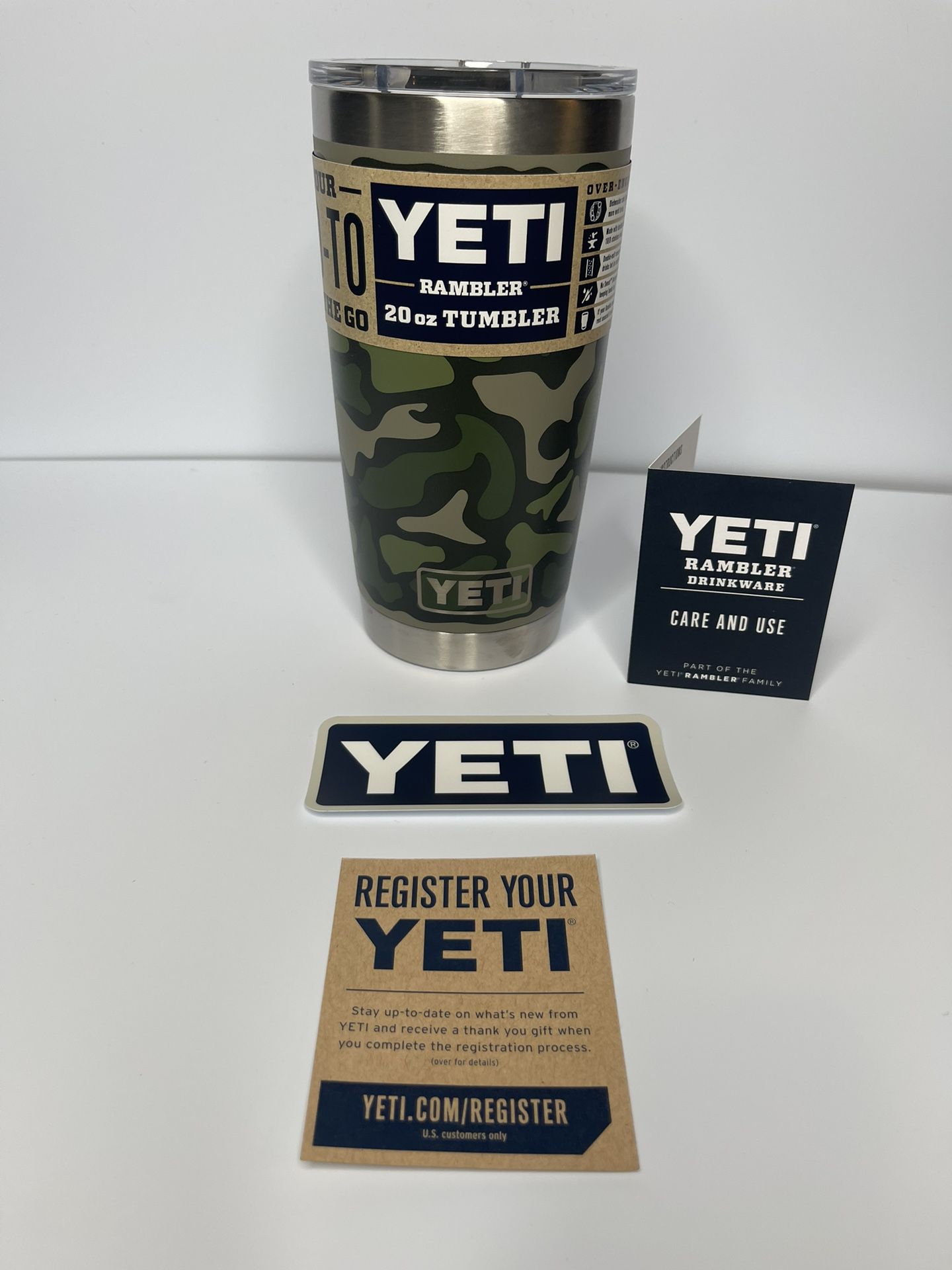 Yeti Rambler 20oz Tumbler - Camo NEW Limited Edition Sold Out for