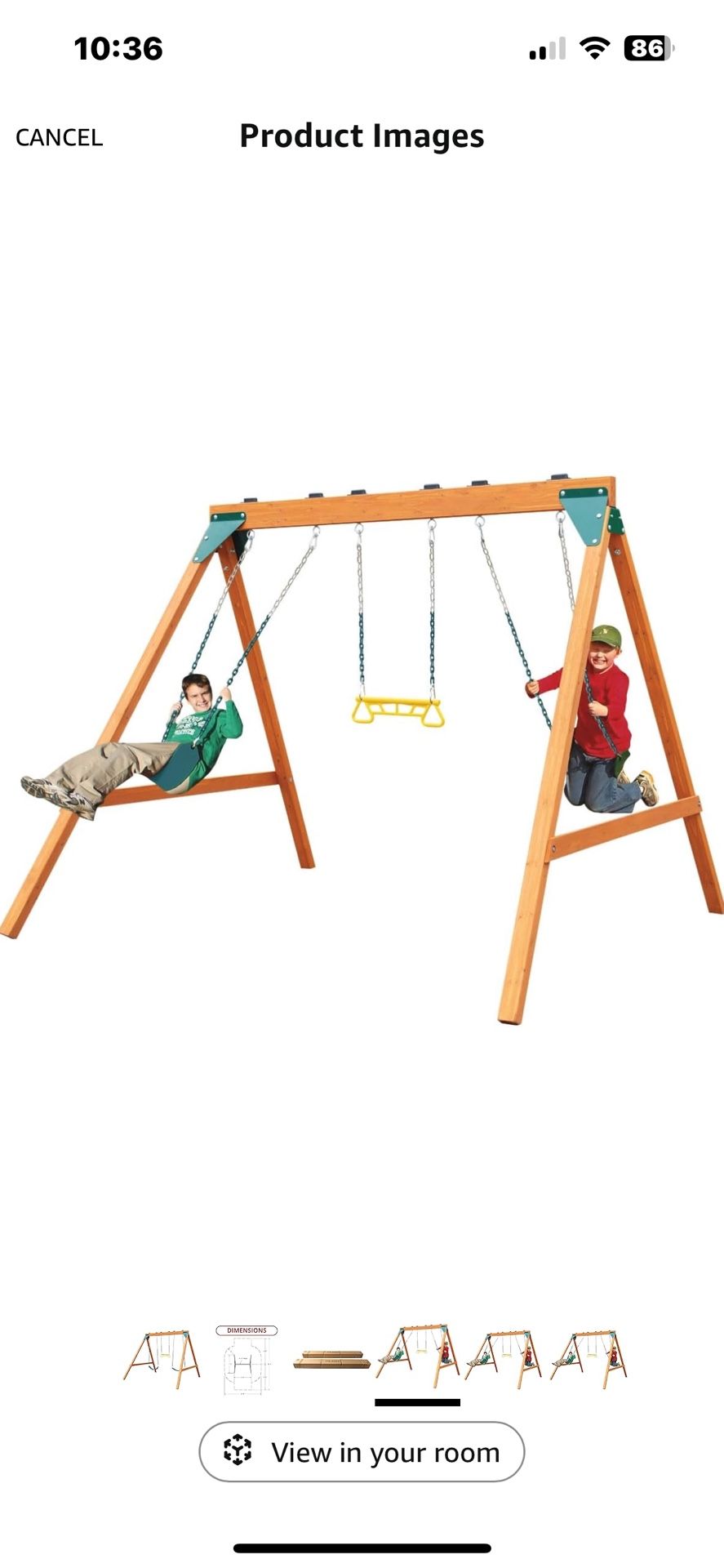 Ranger Wooden Swing Set