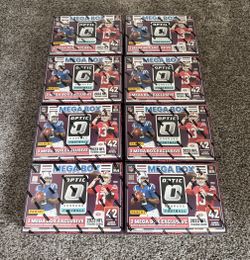 2023 Panini Donruss Optic NFL Football Trading Cards Mega Box (TARGET) NEW/SEALED x8