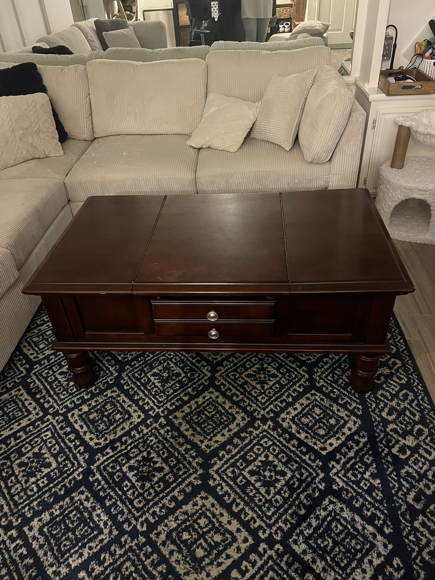 Wooden Coffee Table With Storage