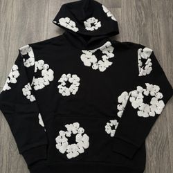 Black & White Denim Tear Size Medium