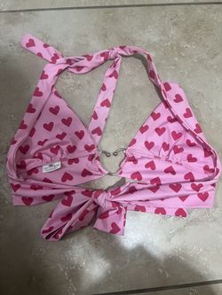 Pink Heart Halter Top