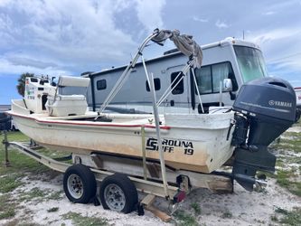 1995 19ft Carolina skiff. 2018 Yamaha 115 motor