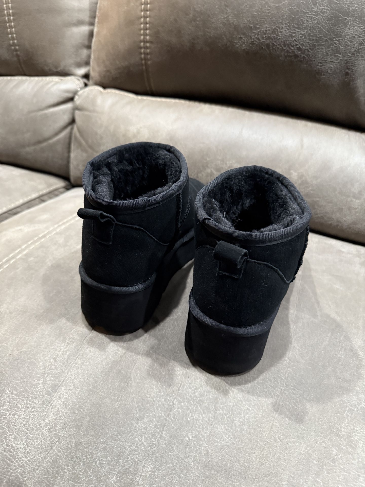 Black Platform Boots Ugg Dupes