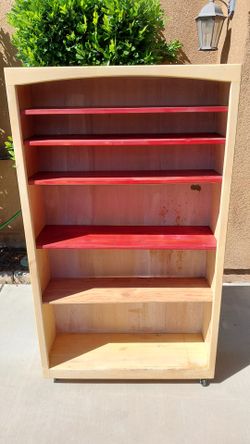 Bookshelf on wheels