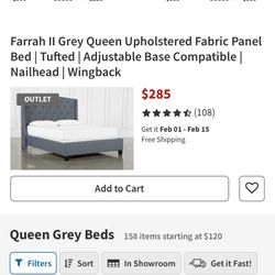 Bed Frame Queen Size 