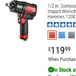 1/21b Composite Impact Wrench