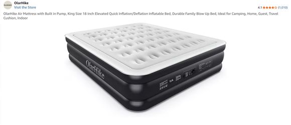 OlarHike Air Mattress with Built in Pump, King Size 18 Inch