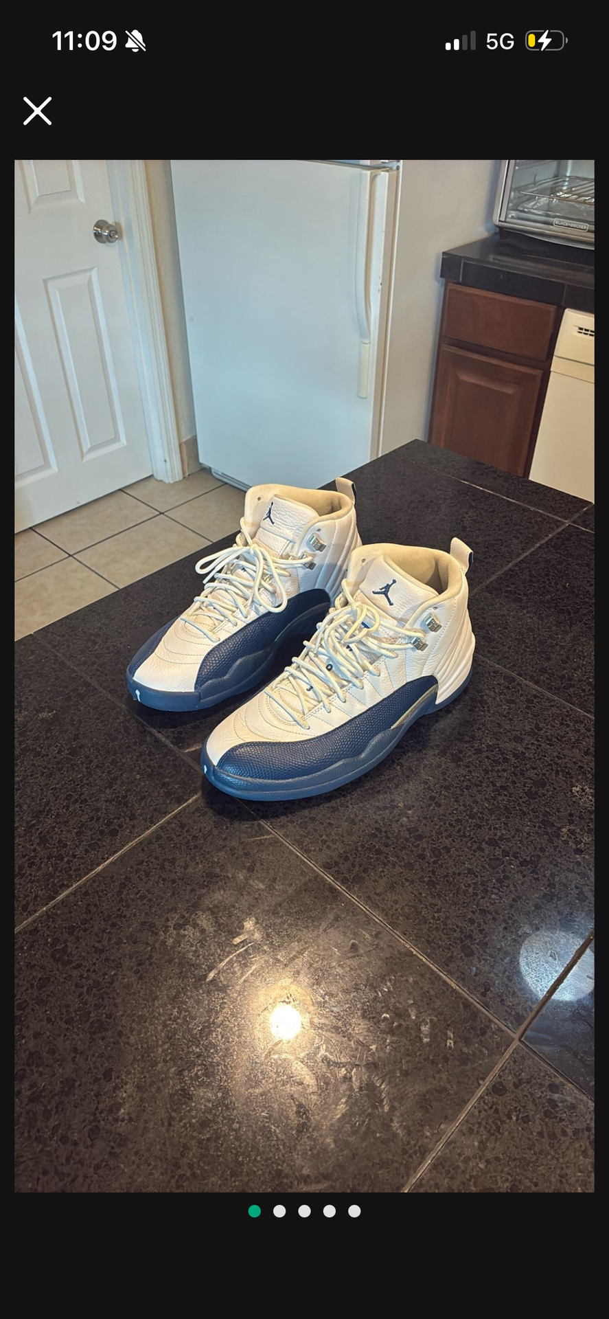 True blue Jordan 12s