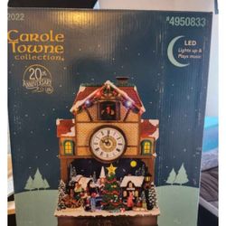2022 Christmas Village Carole Towne Cuckoo Clock