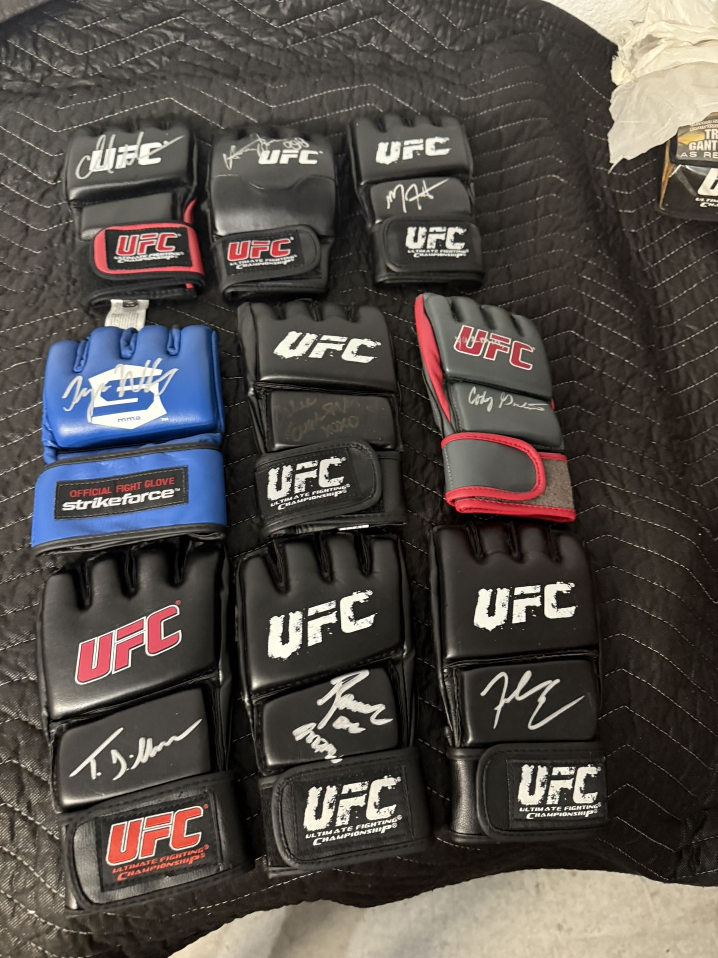 Signed UFC gloves
