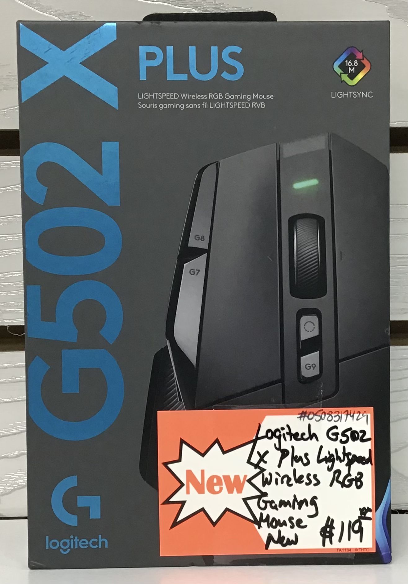 Logitech G502 X Plus LightSpeed Wireless RGB Gaming Mouse New