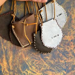 Hand Made Leather Around The Neck Mojo Medicine Bags