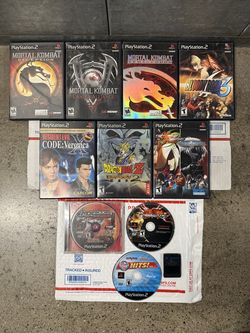 PS2 Lot Bloody Roar 3 Resident Evil Code Veronica X Mortal Kombat Tekken KOF + Memory Card