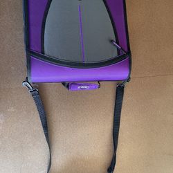 Purple Case-it Binder Organizer with Strap – Portable Zip Binder