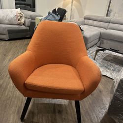 Orange Chair Mid Century 
