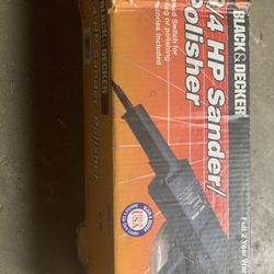 Black Decker 3/4 HP Sander/ Polished One One Time 30 Firm 