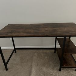Wood & Metal Desk 54”long x 24”wide x30”high 