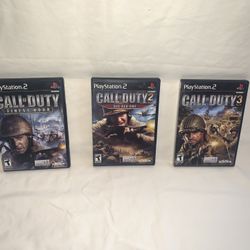 Call of Duty 1, 2 and 3 for the PS2
