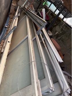 Small garage or shop glass / aluminum roll up door 10’8 * 7’4