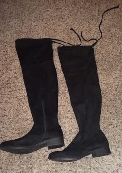 Black Thigh High Boots