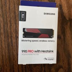 Samsung 990 Pro 1TB M.2 NVME SSD Pcie4 With Heatsink