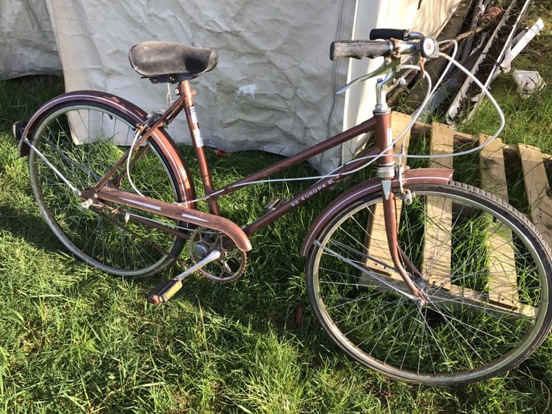 vintage ladies 3 speed 'ROSS EUROPA 3' street bicycle 26" copper color