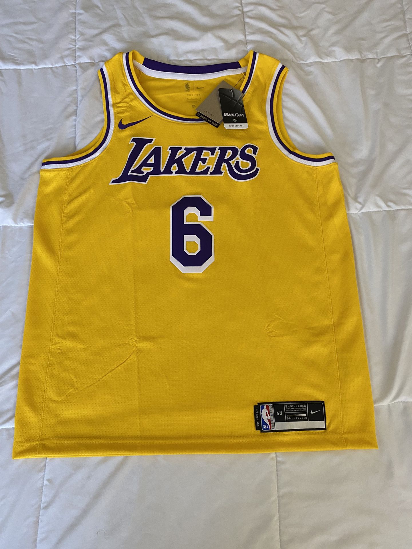 Nike Lebron James Lakers Swingman Jersey Size 48 Large