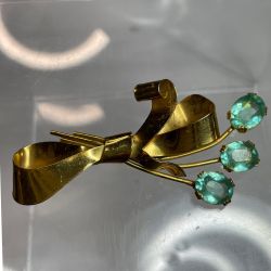 Vintage Sterling Craft By Coro Bow Brooch / Pin