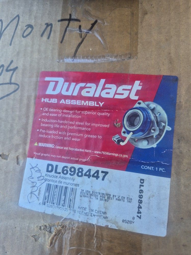 Hub ASSEMBLY 2010-2016 Honda.Accord Brand New
