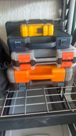 Empty toolboxes