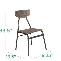 New Brown Modern Dining Chairs (4) 