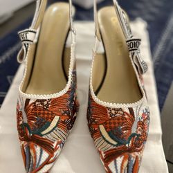 Fully Embroidered, Dior Kitten Heels 