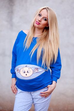 Maternity sweatshirt 100% cotton, size L