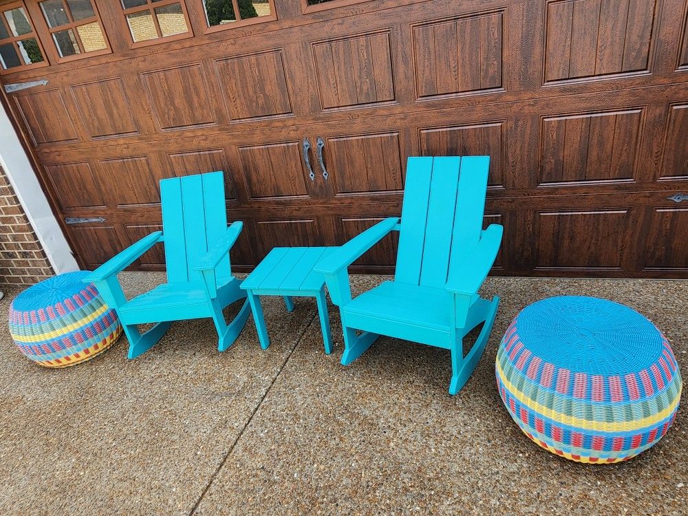 *** ADIRONDACK CHAIRS WITH PATIO TABLES ***
