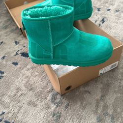 Green Uggs Size 7, $75