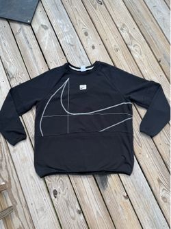 Nike Dri-FIT Minimal Techwear Y2K Swoosh Crewneck XL Black