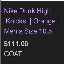 Nike Dunk High Size 10