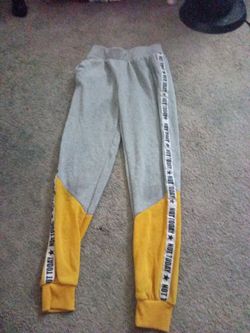 yellow sweatpants
