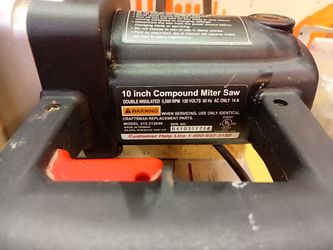 Craftsman 10" compound miter saw