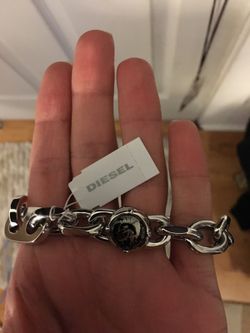 Diesel Chrome Bracelet