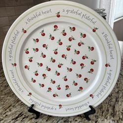 A  Grateful Plateful Given Heart Plate