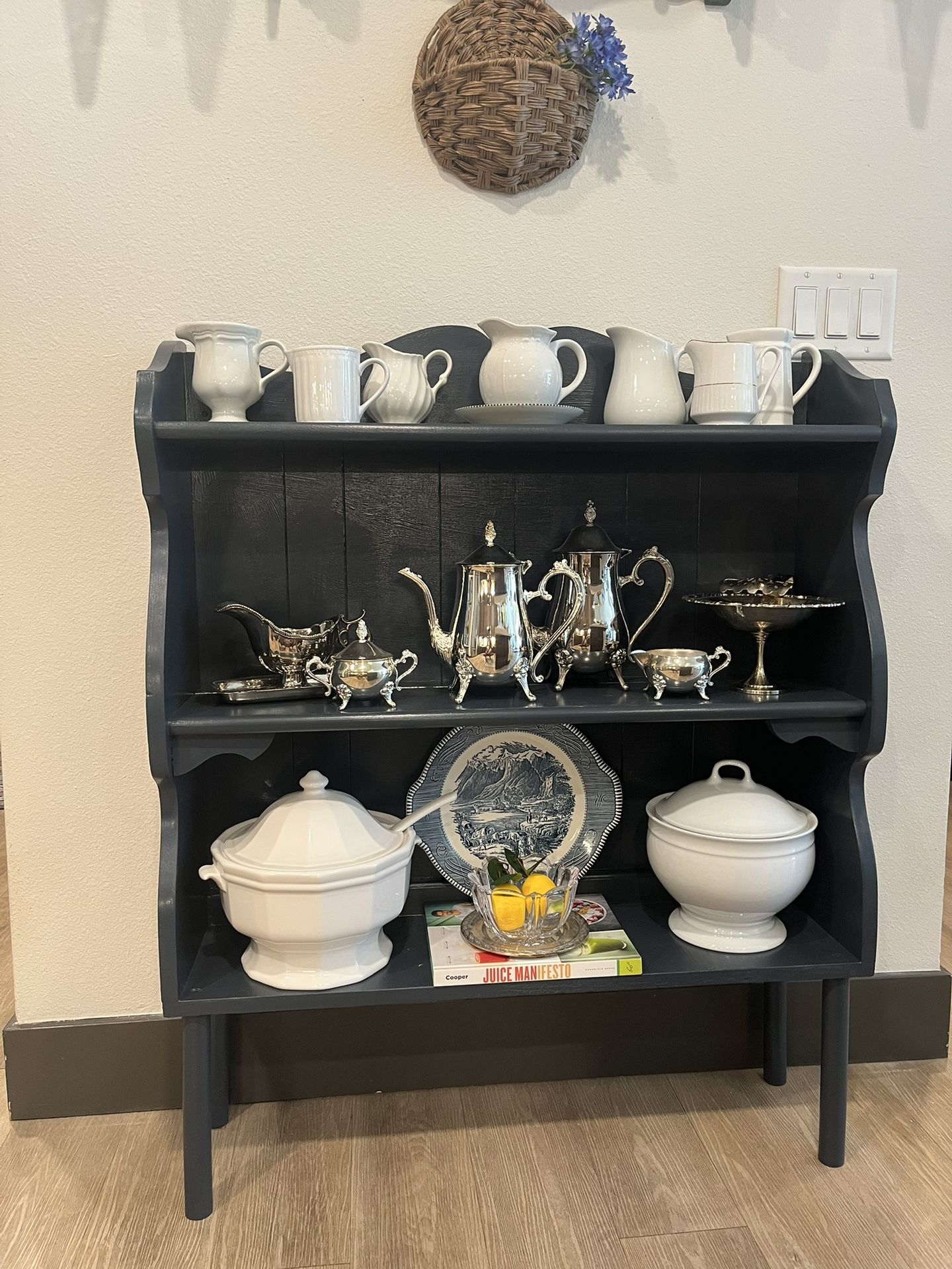 Dark Blue Hutch